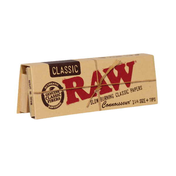 Raw Paper / Classic Connoisseur 1 1/4 W/ Tips